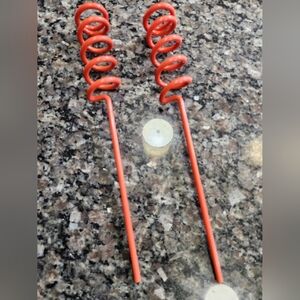 Set Of 2 Spiral Fishing Rod Holders